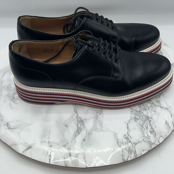 CHURCH’S ENGLISH SHOES Black Impreza Lace Up Platform Derby-38/7.5 - Picture 3 of 10